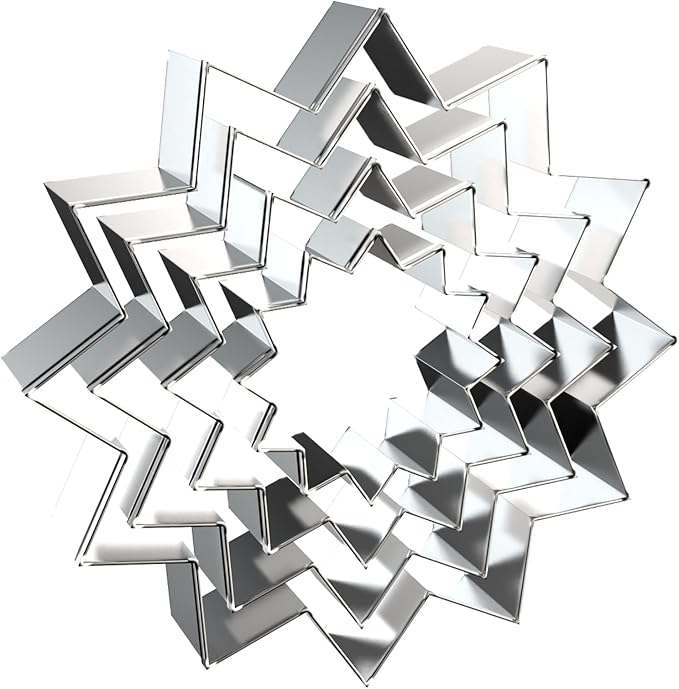Sunflower Cookie Cutter Set Large - 5 Inch, 4 Inch, 3 Inch, 2 Inch - Sun Cookie Cutters Shapes Molds - Stainless Steel