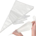 Extra Large Piping Bags Disposable 24 Inch - HOMIOVE 100Pack Clear Disposable Pastry Bags, XL Thick Non-Slip Anti Burst Piping Bags for Cakes Cookies Decoration