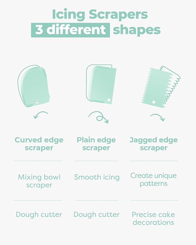 Kootek 71 Cake Decorating Kit Baking Supplies Tools for Beginners & Pros | Cake Stand Turntable, Icing Piping Tips, Disposable Reusable Pastry Bag, Spatulas, Video Tutorial, Pattern Chart