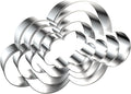 Cloud Cookie Cutter Set Large - 5 Inch, 4 Inch, 3 Inch, 2 Inch - 4 Pieces Cookie Cutters Shapes Sandwich Fondant Biscuit Clay Molds - Stainless Steel