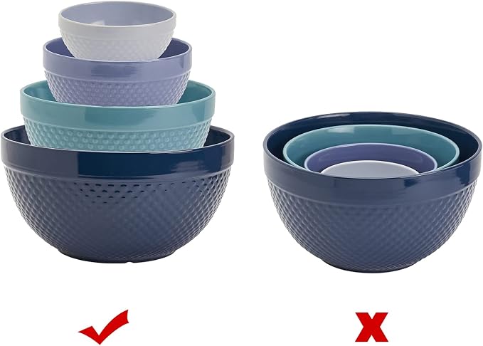 4pcs Display Stands for Pyrex Mixed Cinderella Bowls, Stacker Stacking Rings for Pyrex Bowls, Bowl Display Stands for cabinet, Cabinet Organizer, SPANSEE, Mint Green