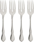 Oneida Chateau Salad Forks Silverware Set for 4, Flatware | mirror finish, dishwasher safe | cutlery set for kitchen and dining, utensil set, wedding silverware, heavy duty