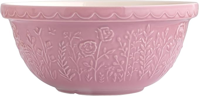 Mason Cash In The Meadow S12 (4.25 Qt) Mixing Bowl | Rose (Pink)