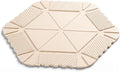 Magnetic Silicone Trivet Mat - Heat Resistant Hot Pad for Hot Dishes, Pots & Pans, Non-Slip Table & Countertop Protector (Beige, Hexagon)