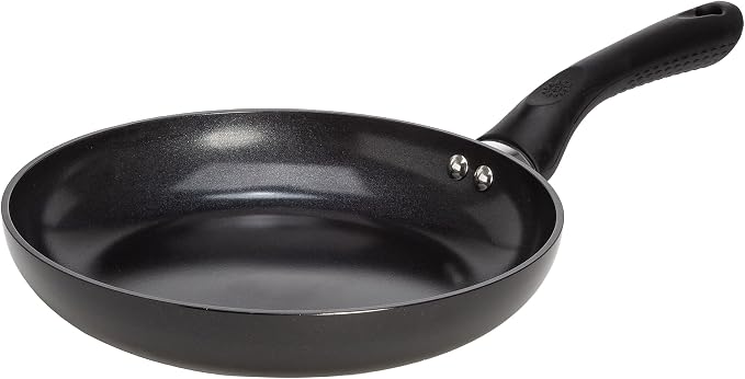 Ecolution Artistry Nonstick Frying Pan, Easy To Clean, Comfortable Handle, Even Heating, Dishwasher Safe Pots and Pans, 9.5-Inch, Black