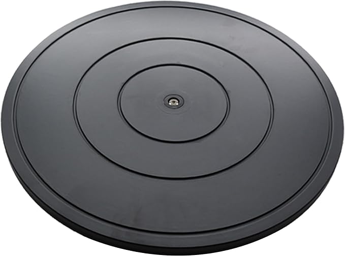2 PCS 16 Inch Lazy Susan Turntable Heavy Duty Rotating Swivel Stand Lazy Susan with Steel Ball Bearings Flat Base Stand for TV/Computer/Monitor/Arts/Crafts/Bonsai/Statue/Cabinet Organizer