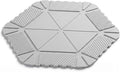 Magnetic Silicone Trivet Mat - Heat Resistant Hot Pad for Hot Dishes, Pots & Pans, Non-Slip Table & Countertop Protector (Gray, Hexagon)