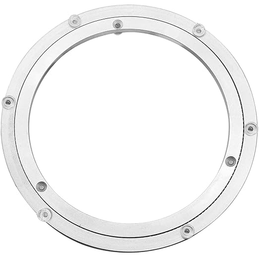 Aluminium Alloy Turntable Bearing, Heavy Duty Swivel Turntable Lazy Susan Rotating Bearing Turntable Round Dining Table Smooth Swivel Plate Hardware (350mm - 14inch)