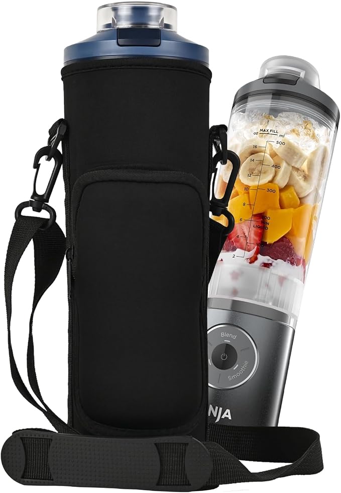 Portable Blender Storage Bag Sleeve for Ninja Blast Max Portable Blender | with Shoulder Strap and Accessory Pocket for Ninja Blast Max BC251NV/BC251GY/BC251MT/BC251PK/BC251LD Portable Blender