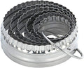 Fluted Cookie Cutters- Round Biscuit Cutters Set of 6 Pieces, Double Sided Fluted and Plain Edge Cookie Cutters, Stainless Steel | Stainless Steel, Double Sided, Fluted and Plain Edge