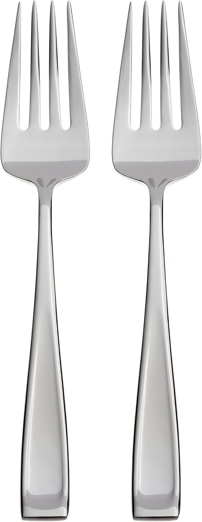 Oneida Moda 2-Piece Silverware Serving Forks, Flatware | silver, dishwasher safe | heavy duty, cutlery set for kitchen and dining, serving utensil set, wedding silverware