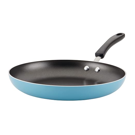 Farberware Cookstart Aluminum DiamondMax Nonstick Frying Pan, Large Skillet, 12.25-Inch, Aqua