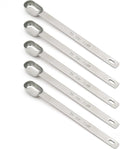 5PCS 1/2TSP(2.5ML) Measuring Spoon, Stainless Steel Long Handle Teaspoons | High Precision, Food-Grade Stainless Steel, ‌Rust-Free, Dishwasher-Safe, Easy-Read Markings, Multi-Purpose, Sturdy & Durable