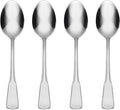Oneida Colonial Boston Teaspoons, silverware set, Set of 4 5750004E | satin finish, dishwasher safe | cutlery set for kitchen and dining, utensil set, rust resistant, kitchen gifts for women