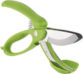 Trudeau Toss and Chop Salad Tongs, Stainless Steel - Multi-Function Salad Servers for Easy Tossing, Chopping, and Mixing - Durable and Ergonomic Design for Kitchen Use