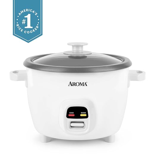 AROMA® 20-Cup (Cooked) One-Touch Rice Cooker and Food Steamer with Auto-Warm | 10 cups uncooked, 20 cups cooked (ARC-390NGP)