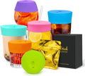 Drink Protection Cover for Parties, Bars or Clubs, 6 Pack | No Spills, Food Grade Silicone, Stretch to Fit Most Hard Cups, Stop Worrying About Beverage Safety