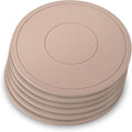 Silicone Trivet Mats 6 Pack Trivets for Hot Dishes Hot Pads for Kitchen, Trivets for Hot Pots and Pans,Heat-Resistant Non-Slip Dinner Plate Mat (Brown)