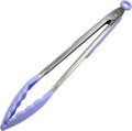 Chef Craft Premium Silicone Cooking Tongs, 12 inch, Pastel Blue