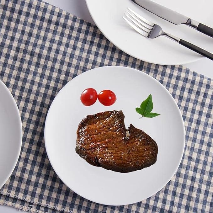 Dinner Plates 6 Inch Ceramic Plates Set of 3 Porcelain Bone China Plates | MBBITL Kitchen Serving Dishes