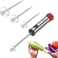 Cook Guy Multi-Purpose Veggie Drill - 4 Sizes Vegetable Corer Tool | Zucchini Corer & All-in-One Vegetable Corer for Potatoes, Carrots | Ergonomic Anti-Slip Handle