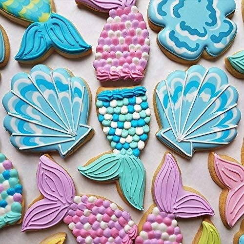 Ann Clark Under the Sea Cookie Cutters Set of 7, Made in USA | Includes: Seahorse, Starfish, Shell & More, Perfect Size, America's Largest Cookie Cutter Maker, Food-Safe American Steel