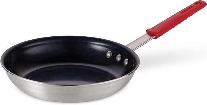 Tramontina Professional 10-Inch Ceramic Non Stick Frying Pan | Heavy-Gauge Aluminum Skillet with Ceramic Nonstick Coating, Dishwasher and Oven Safe, Black, Made in Brazil