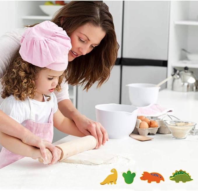 MrCookie Small Sizes Dinosaur Cookie Cutters Set,Stainless Steel.