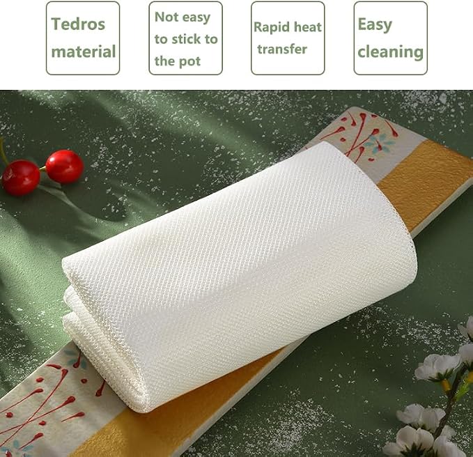 3Pcs Rice cooker accessories,Rice Net,Steamer Cloth&Sushi Mat(43.3”x39.3”)