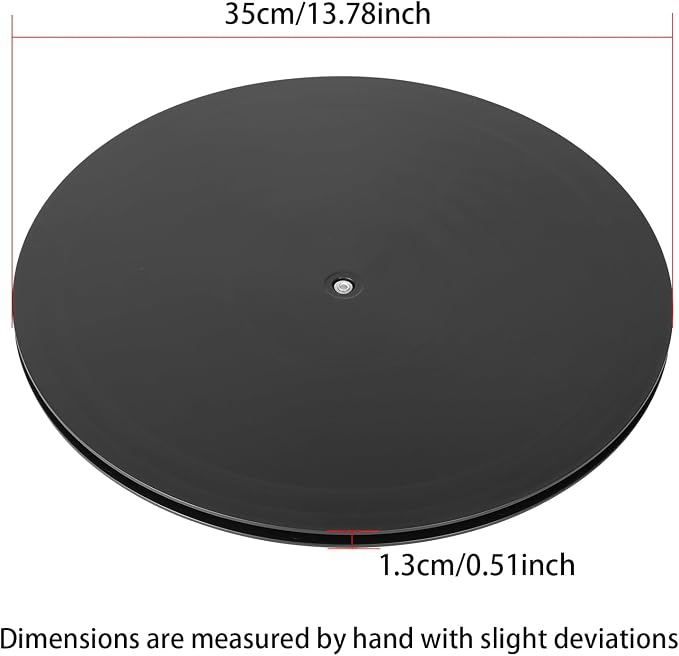 ZZRANYE 14 Inch Heavy Duty Rotating Swivel Stand - 360 Degree Rotating Lazy Susan Base with Steel Ball Bearings for Model Base/Rotating Plants/Crafts Stand Monitor/TV/Monitors/Potted Plants