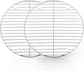 TeamFar Round Cooling Rack Set of 2, 10½ Inch | Round Wire Baking Steaming Roasting Rack Set Stainless Steel, Healthy & Mirror Finish, Oven & Dishwasher Safe