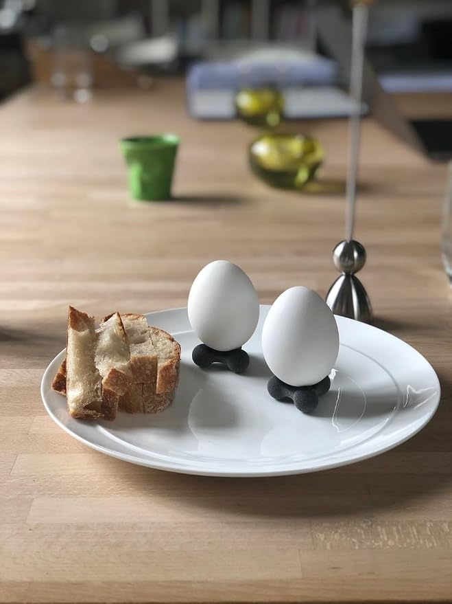 Three by Three Seattle Silicone Trivets Hot Pads & Egg Cups, Set of 12 | Trivlets heat-resistant mini trivets silicone; doubles as egg cups; 12-piece geometric set; non-slip base
