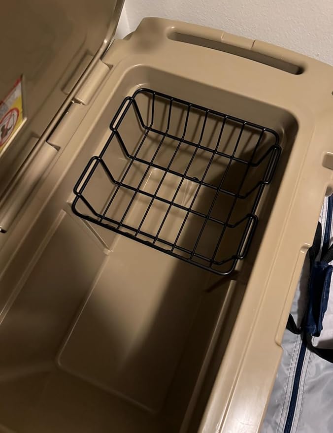 Cooler Basket for YETI Tundra 50 &65,1PCS,Insert Dry-Goods Basket Compatible with Cabela's 60QT,Igloo 52QT,Ozark Trail 52QT,Pelican Elite 45 & 70,Stainless Steel Wire Cooler Rack Basket