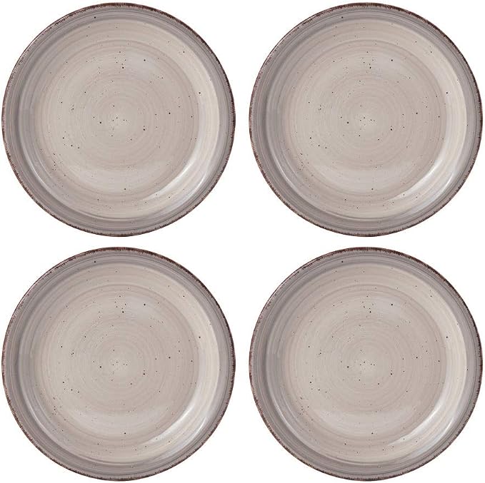 Pfaltzgraff Sadie 16-Piece Cream Dinnerware Set, Service for 4, Durable Stoneware Plates and Bowls with Classic Design, Microwave and Dishwasher Safe