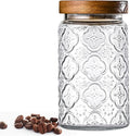 Adodeen Glass Storage Containers With Lids, Glass Jars With Lids, 32OZ | Airtight Glass Food Storage Containers, Kitchen Canisters For Sugar, Coffee, Tea, Spice, Flour, Candy, Pasta, Cereal