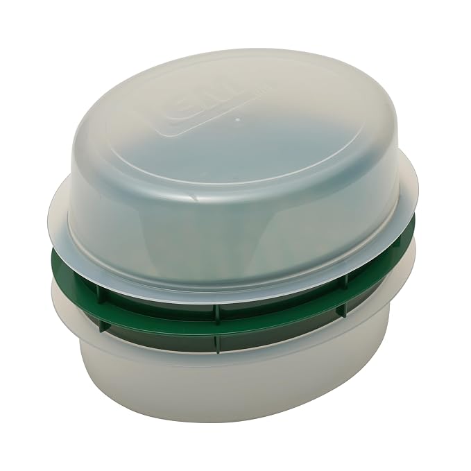 LEM Products Batter Bowl with Lid, Plastic, Translucent and Green | Mess-Free Meat Prep Bowl, Shake to Season Food, Great for Breading, Seasoning, Flour, Chicken, Meat, Seafood, Vegetables
