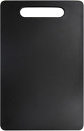 Fotouzy Plastic Utility Cutting Board with Handles, Food Safe PP Material, BPA Free, Dishwasher Safe, Thick Chopping Board, Large Size, Easy Grip Handle, for Kitchen (Black)