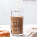 Cup With Measurements for Drinking,10 OZ Drinking Glass With Measurements for Milk,Juice,Milkshake, Vegetable, Coffee, Ice Cream,for Elderly, Beginners, Weight Loss