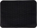 Large Silicone Dish Drying Mat for Kitchen Counter or Under Sink, 16" x 12" Large, Waterproof Pet Feeding Mat, Water Bowls, Under Drying Racks for Dishes, Coffee Bars, Bar Mats (Black)…
