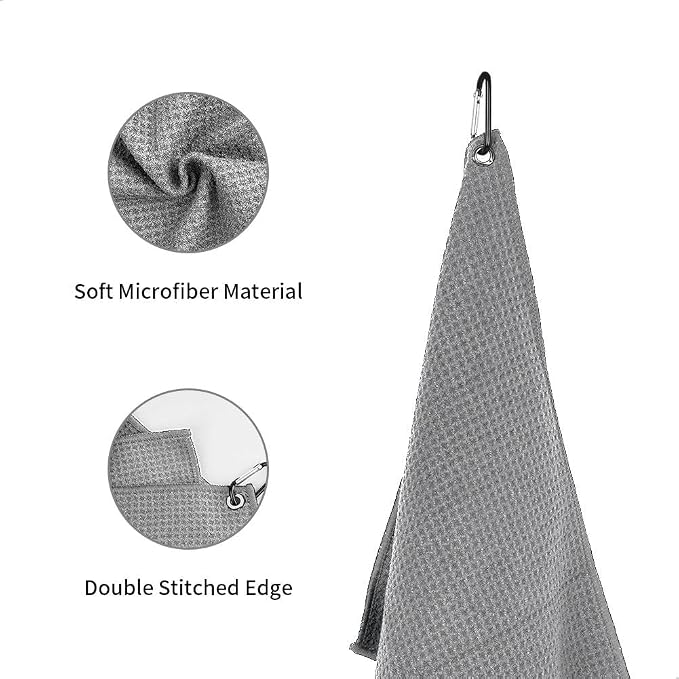 watchget Microfiber Cleaning Cloth,Barista Micro Cloth 4 Pack Grey | Barista Towels Espresso Towel Espresso Machine Cloths,Steam Wand Cloth,Kitchen Cleaning Cloth Waffle Weave(12"x12")