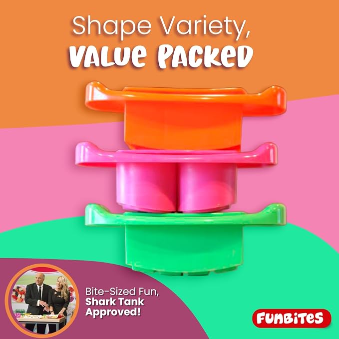 Sandwich Cutter for Kids Lunch, Crustless Bento 2-Pc Set, 1 Pack | Orange Triangles food cutter for toddlers, bite-size uncrustable shapes, bento lunch accessory, BPA-free, dishwasher safe