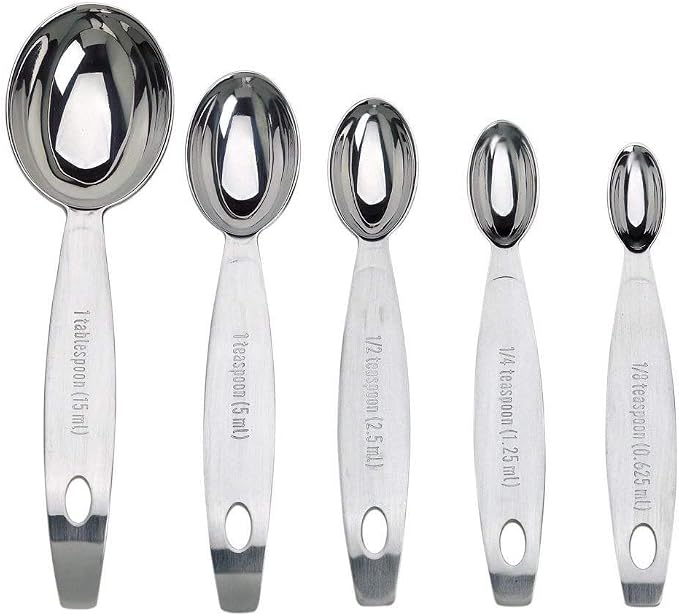 Cuisipro Stainless Steel Measuring Spoon Set Silver, Standard