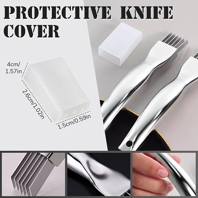 Shred Silk The Knife, 2026 Upgrade Stainless Steel Green Onion Knife Food Speedy Chopper, Kitchen Vegetable Cutter Household Multifunctional Food Slicer (A-1Pcs)