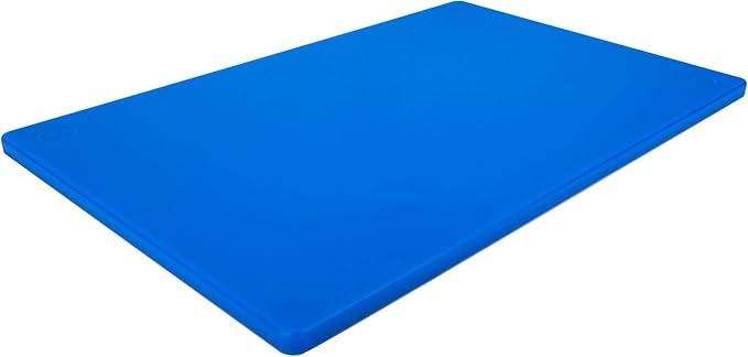 Thirteen Chefs Large 18 x 12 Blue Cutting Board - 1/2" Thick HDPE Plastic for Fish and Seafood, Professional Restaurant Quality Poly with NSF Stamp