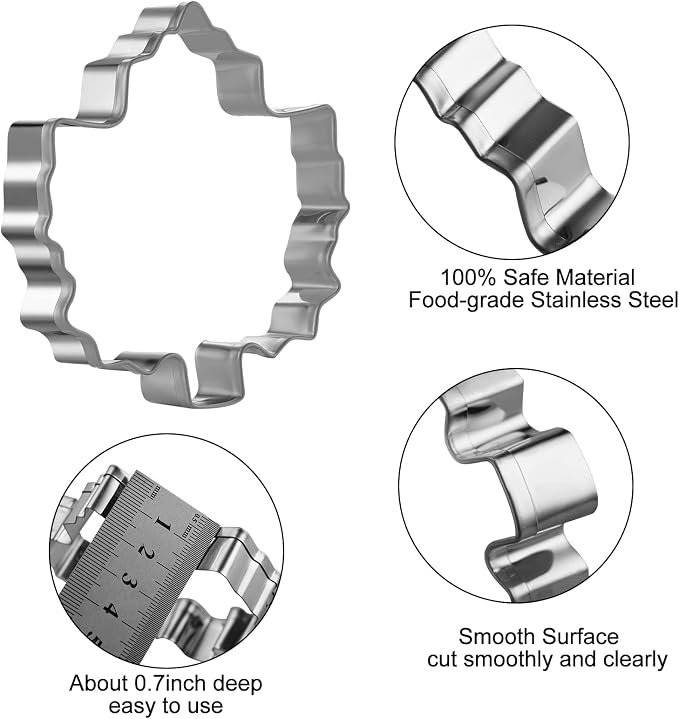 Maple Cookie Cutters Thanksgiving Day, 5 Pack