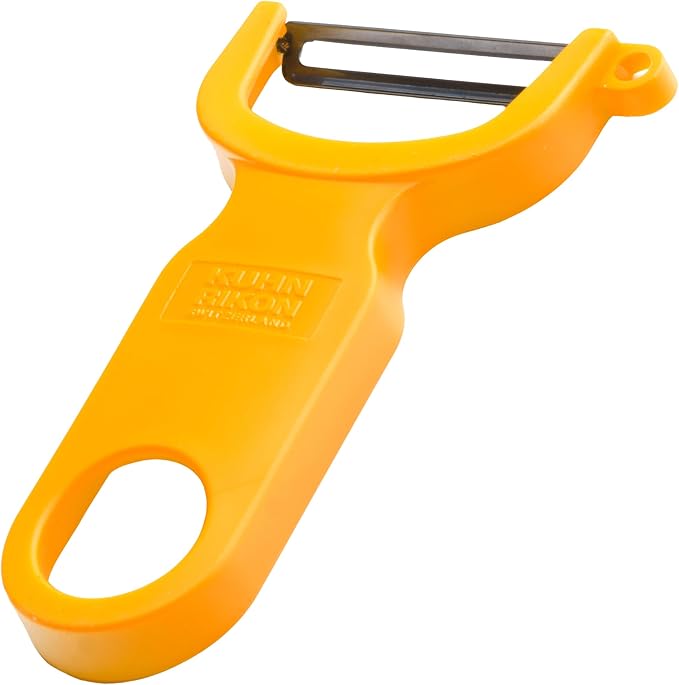 KUHN RIKON, Yellow Original Swiss Peeler, 4-Inch, Set of 1