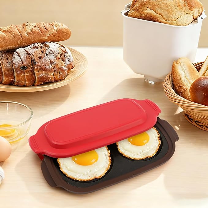 Microwave Egg Cooker, 2 Cavity Microwave Egg Poacher