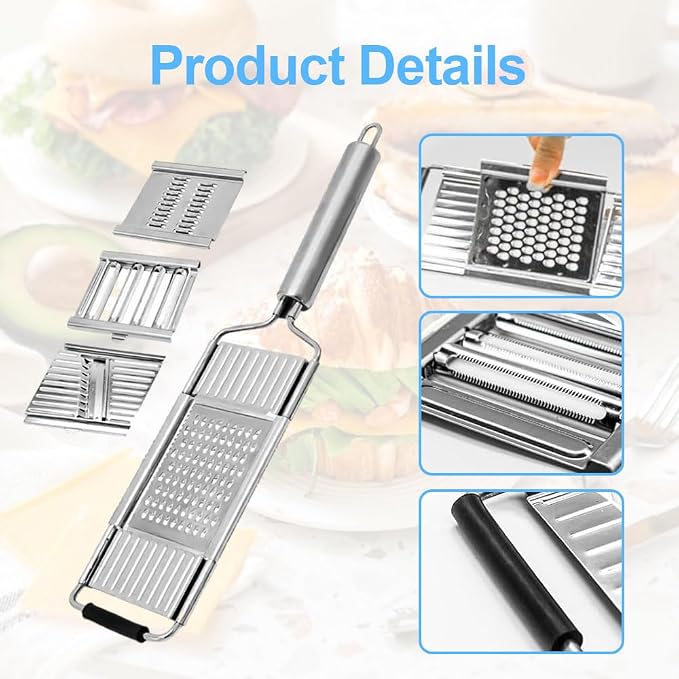 Multi-Purpose 2024 Upgrade Slicer Set, Cuts Set for Cheese, Fruit and Vegetables (3 Blades)