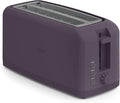 bella Fits-Anywhere™ Slim Toaster, 4 Slice Extra Long & Wide Slot, Plum