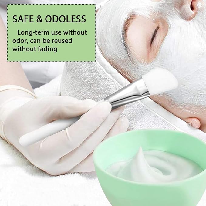 10 Pack Green Silicone Mixing Bowls for Estheticians, Facial Prep | Batch-ready for stations, soft flexible build, non-stick surface and quick rinse care, suited to clay, creams and hair color